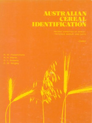 cover image of Australian Cereal Identification